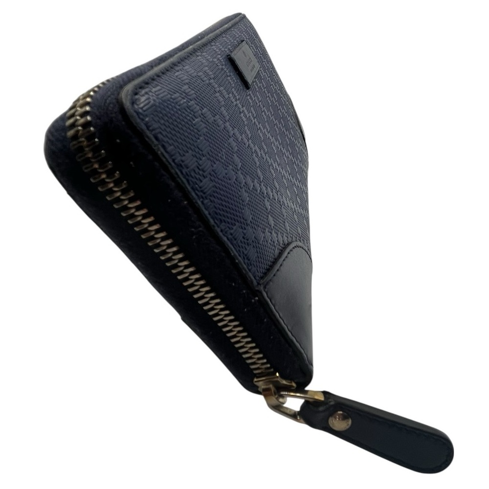 Gucci Diamante Zip Around Navy Wallet - Picture 6 of 8